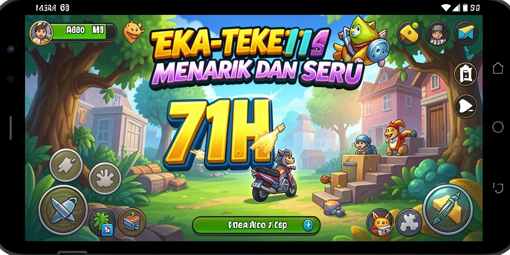 Screenshot 71H menunjukkan gameplay teka-teki yang seru dan beragam.