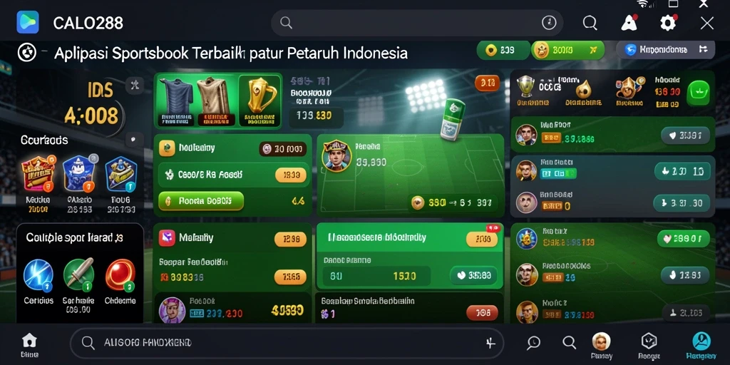 Tampilan gameplay menarik di aplikasi Sportsbook CALO288.