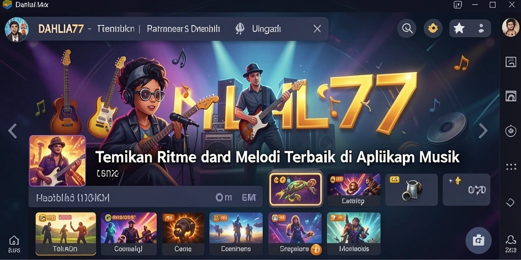 Tampilan gameplay <strong>DAHLIA77</strong> yang menarik dan interaktif saat belajar musik.