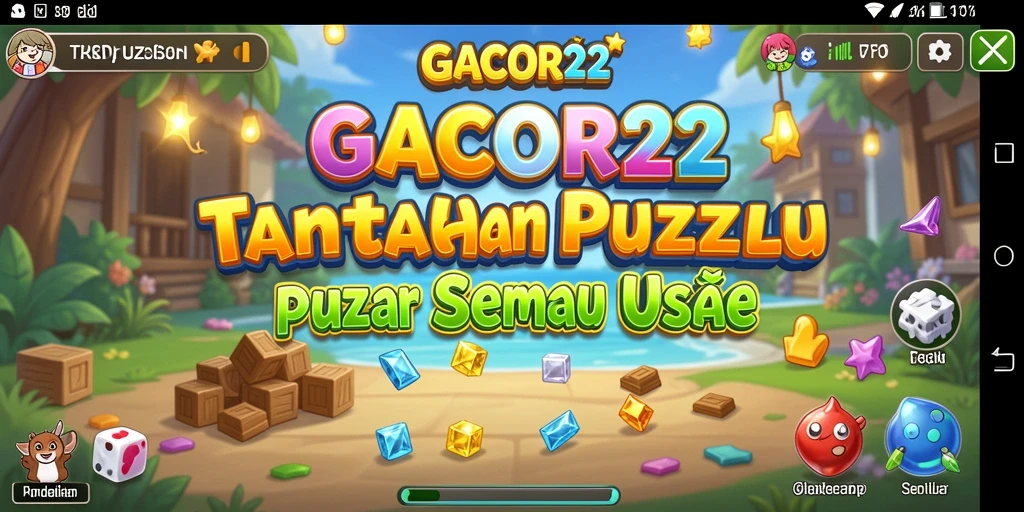 Tampilan gameplay GACOR22 yang penuh warna dan menarik.