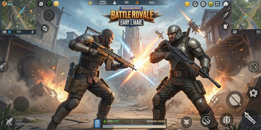 Gameplay intens dalam <strong>ID098</strong> saat bertarung di medan perang.