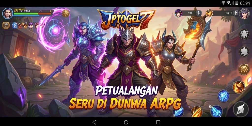 Tampilan gameplay ARPG yang menegangkan di JPTOGEL77.