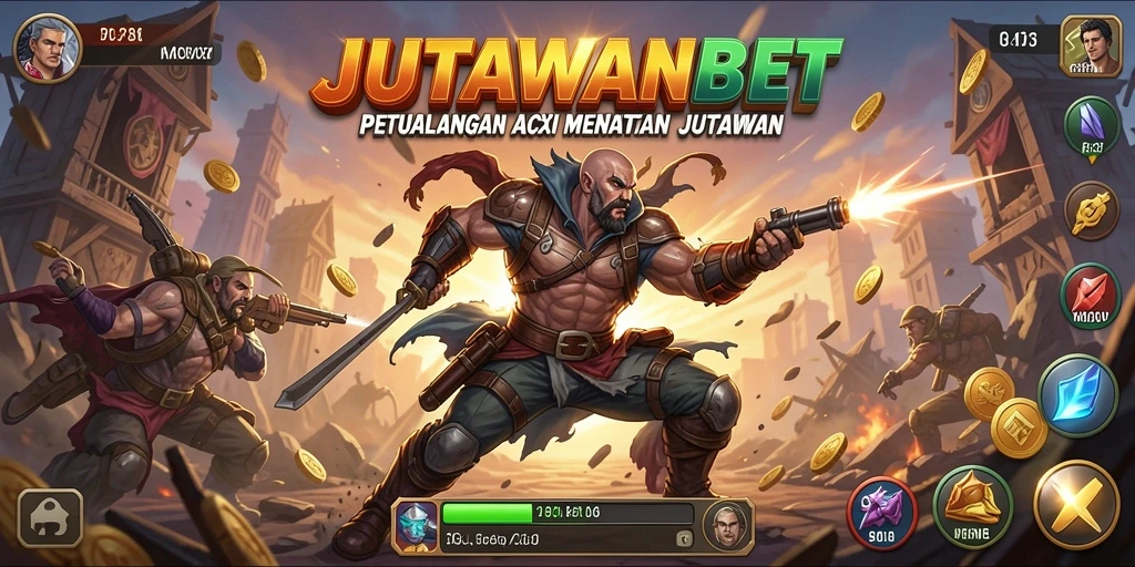 Tampilan gameplay JUTAWANBET yang penuh aksi dan tantangan seru.