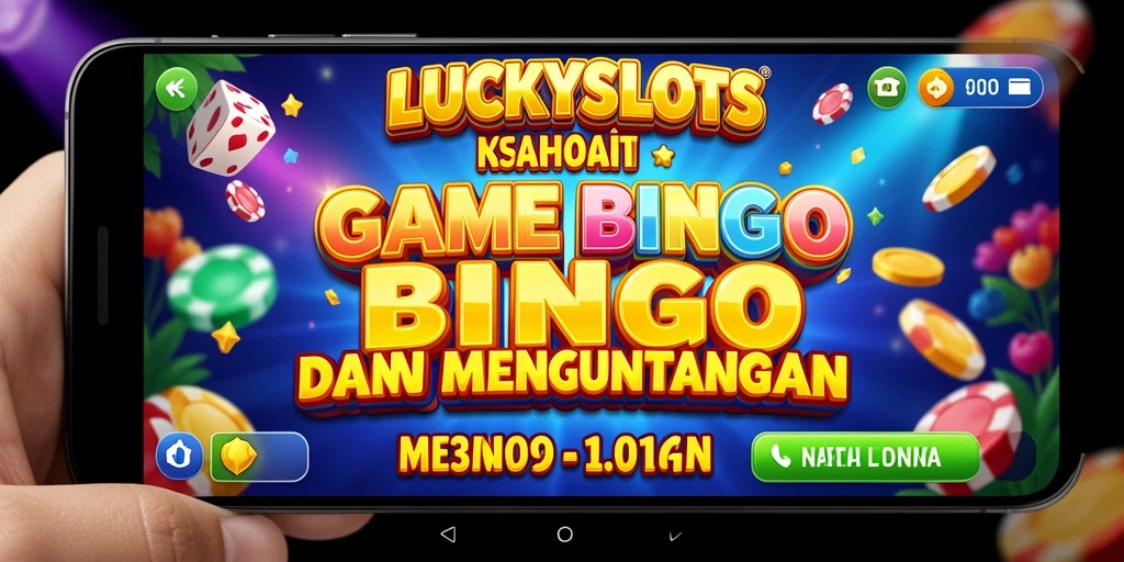 Tampilan utama gameplay LUCKYSLOTS dengan suasana Bingo yang seru.