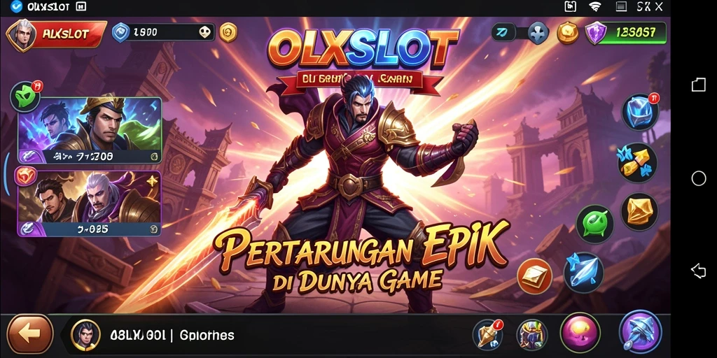 Tangkapan layar gameplay seru di OLXSLOT dengan pertarungan yang intens.