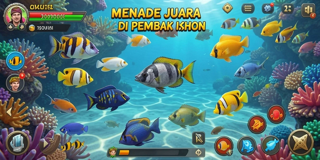 Tampilan gameplay Tembak Ikan yang seru dan menantang di OMUTOGEL.