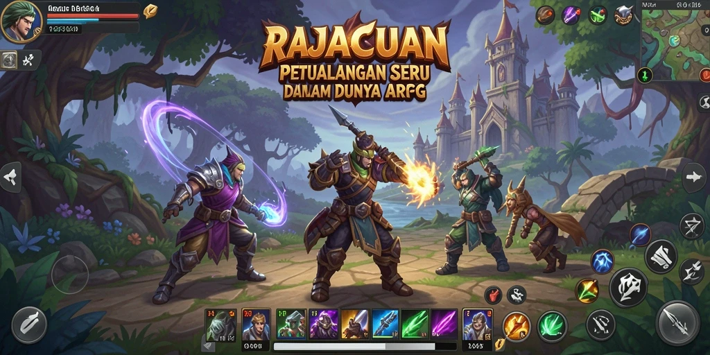 Tampilan gameplay seru dari RAJACUAN yang menampilkan aksi mendebarkan.