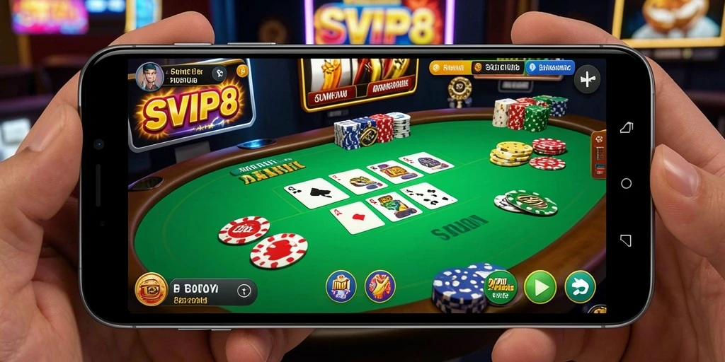 Tampilan gameplay menarik dari game Poker SVIP8 yang seru.