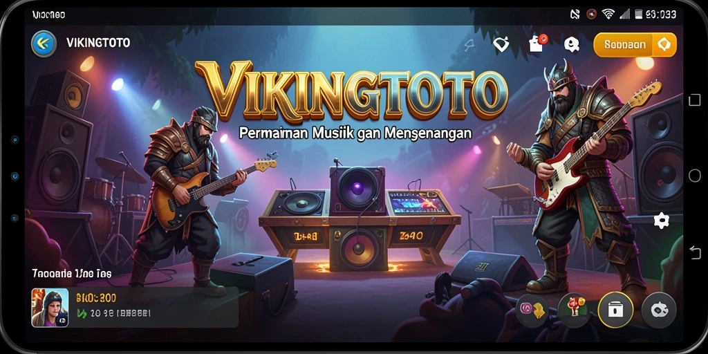 Screenshot VIKINGTOTO menampilkan pengalaman bermain musik yang menyenangkan.